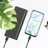 1 - كابل شحن USB متين، أسود